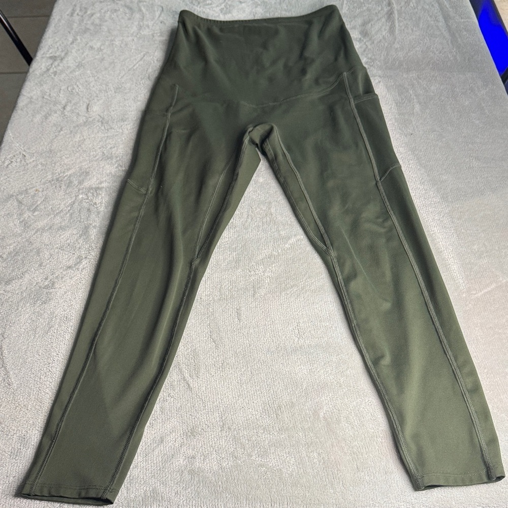 Poshdivah Olive Maternity Leggings